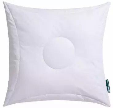 Вентилятор. Комфортная хлопковая подушка для сна "Клима Актив Плюс", (1 шт.), эффективная климаторегулирующая подушка F.a.n. Schlafkomfort 40х80 см, белый