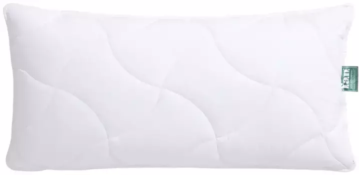 Вентилятор. Комфортная синтетическая подушка для сна "ф.а.н. Изготовлено из зеленого цвета "Тегернзее" (1 шт.), произведено ресурсосберегающим способом F.a.n. Schlafkomfort 40х80 см, белый