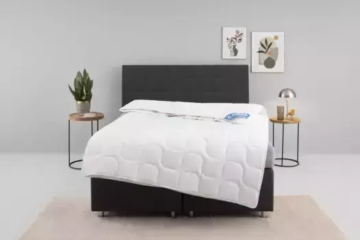 Вентилятор. Комфортное спальное хлопковое одеяло "Канзас F.a.n. Schlafkomfort 200х200 см, белый