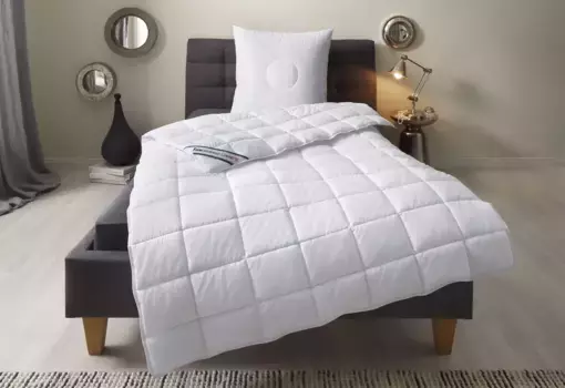 Вентилятор. Комфортное спальное одеяло из синтетического волокна "Wellness Line" F.a.n. Schlafkomfort 135х200 см, белый