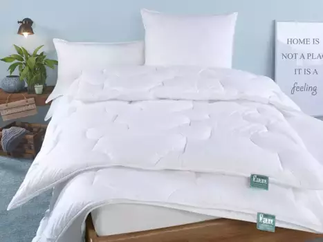 Вентилятор. Комфортное спальное одеяло из синтетического волокна "Техас" F.a.n. Schlafkomfort 200х200 см, белый