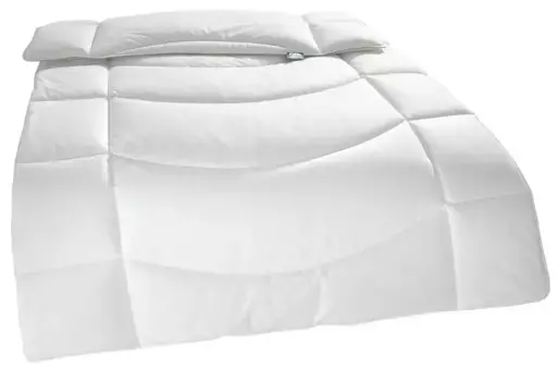 Вентилятор. Комфортное спальное одеяло из синтетического волокна "f.a.n. Изготовлено в зеленом цвете "Кимзее" F.a.n. Schlafkomfort 155х220 см, белый