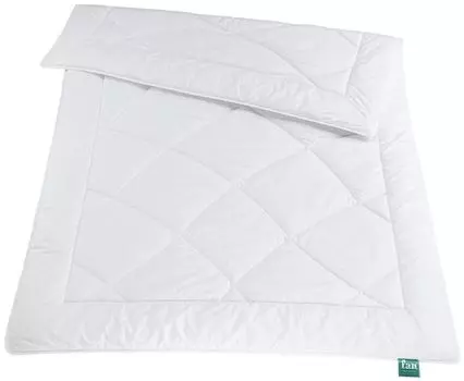 Вентилятор. Летнее одеяло платина, размер 135х200 см, светлое лоскутное одеяло Frankenstolz Gute Bettwaren