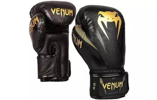VENUM Боксерские перчатки, Черное золото
