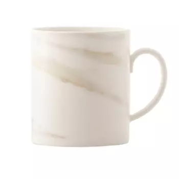 Vera Wang Кружка Venato Imperial с ручкой 0,44 л Wedgwood, белый/бежевый