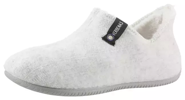 VERBENAS тапочки для хижины "Yoi Gales", тапочки, домашние тапочки, слипоны на уютной теплой подкладке, кремовый