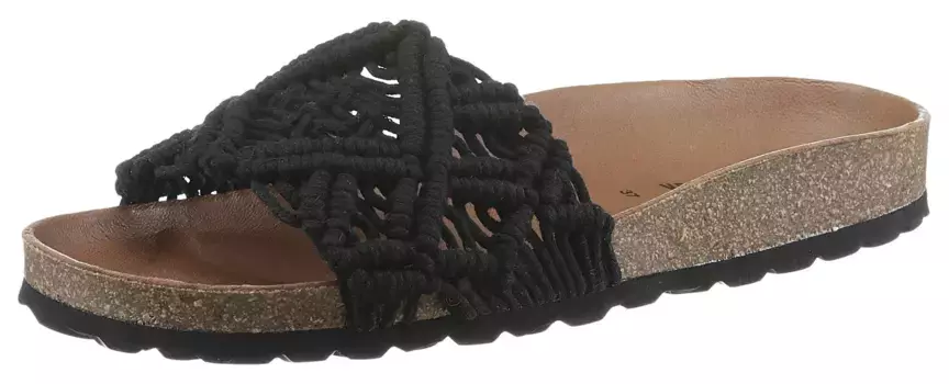 ВЕРБЕНАС тапочки "Рага Рода", летние туфли, тапочки, тапочки в виде крючка Verbenas, черный