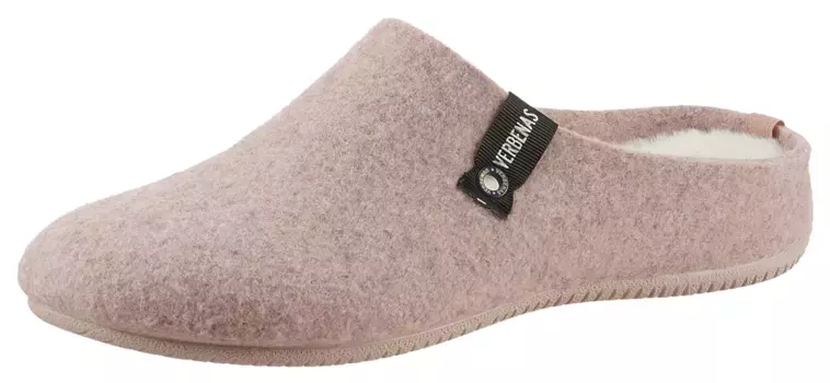 VERBENAS тапочки "York Fieltro", тапочки, домашние тапочки, сабо с теплой подкладочной стелькой, розовый