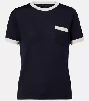 Верблюжья шерсть Egidio S Max Mara, Blu S Con Bordi