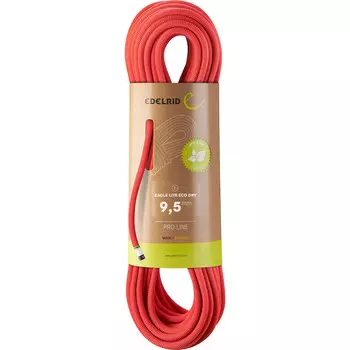 Веревка Eagle Lite Eco Dry 9,5 мм Edelrid, цвет Neon Coral