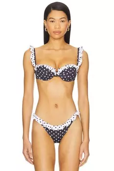 Верх бикини Angela от Bananhot, black polka dot