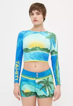 Верх бикини ATLAS CROP Roxy, светло-голубой