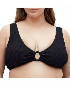 Верх бикини Avalon Plus Size CITY CHIC, черный