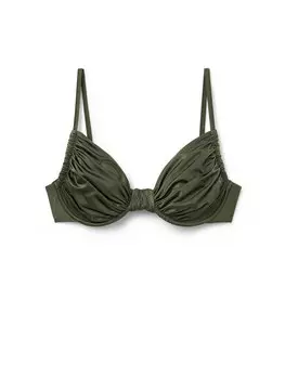 Верх бикини-балконет CALZEDONIA, темно-зеленый