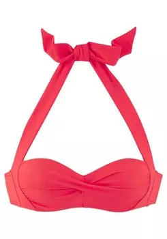 Верх бикини-балконет LASCANA, цвет bright red