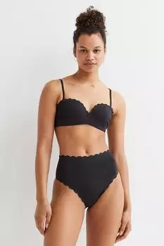 Верх бикини-балконет с эффектом пуш-ап H&amp;M, черный
