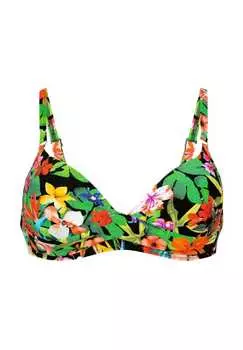 Верх бикини-балконет Wild Garden "Maja" с узкими бретелями Rosa Faia, черный