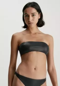 Верх бикини BANDEAU NEO ARCHIVE Calvin Klein Swimwear, пвх черный