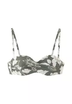Верх бикини BANDEAU s.Oliver, оливковый