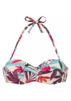 Верх бикини бандо LASCANA, кремовый