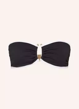 Верх бикини-бандо на пляже Seafolly, черный