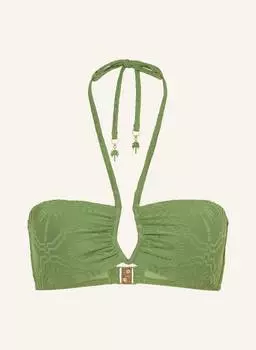 Верх бикини бандо оазис Seafolly, зеленый