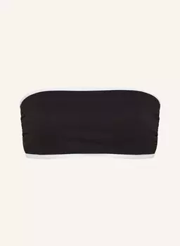 Верх бикини-бандо, пляжный Seafolly, черный