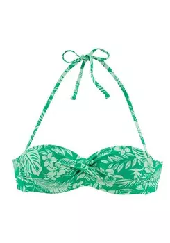 Верх бикини бандо VENICE BEACH, зеленый