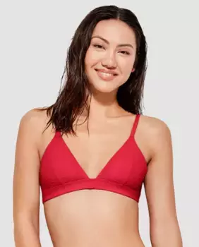Верх бикини без косточек и съемной пены Gisela, красный