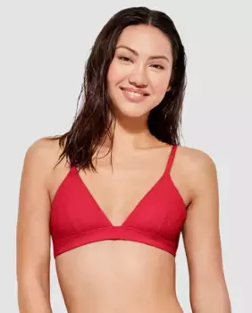 Верх бикини без косточек и со съемной пеной Gisela, красный