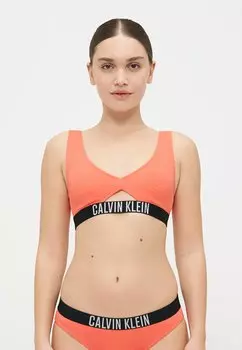 Верх бикини BRALETTE NEW Calvin Klein Swimwear, коралловый
