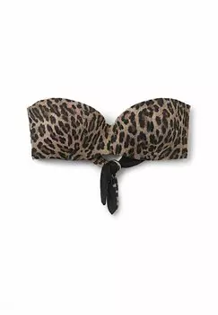 Верх бикини BRIGHT LEOPARD Tezenis, коричневый