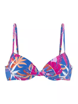 Верх бикини Buffalo, цвет blau/pink bedruckt