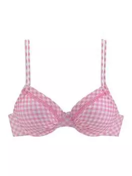 Верх бикини Buffalo, цвет rosa/kariert