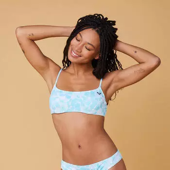 Верх бикини-бюстье женский синий ROXY, цвет blau