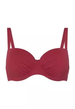 Верх бикини, быстросохнущий, с несколькими вариантами бретелей, для женщин SUNFLAIR, цвет Dunkelrot