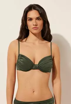 Верх бикини Calzedonia, зеленый