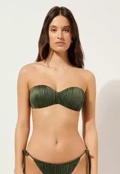 Верх бикини Calzedonia, зеленый