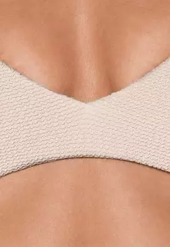 Верх бикини CRINKLE HALTER OYSHO, цвет Stone