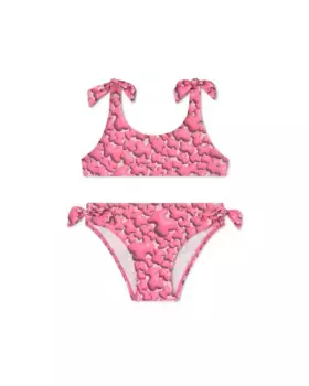 Верх бикини для девочки с принтом медведей Tous, цвет Rosa
