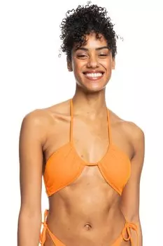 Верх бикини для женщин/девочек оранжевый Roxy, оранжевый