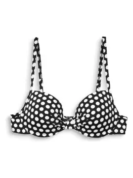 Верх бикини ESPRIT Oberteil, черный/белый