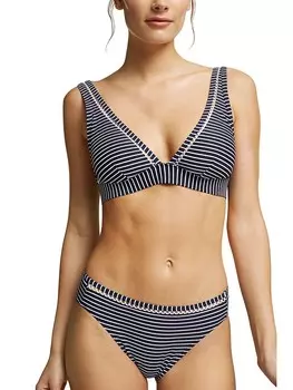 Верх бикини ESPRIT Oberteil, цвет dunkelblau/wei