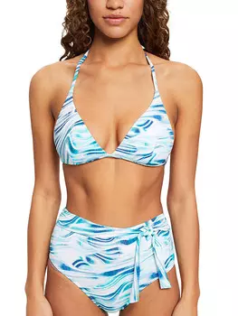 Верх бикини ESPRIT Oberteil, голубой/белый