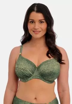 Верх бикини Fantasie, металлик зеленый