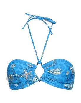 Верх бикини Ganni, лазурный