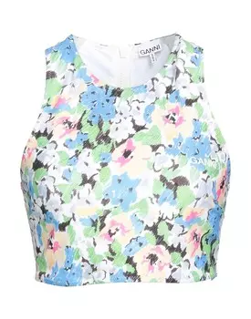 Верх бикини Ganni, зеленый