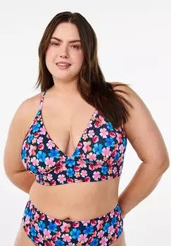 Верх бикини GEBLMTES MIT BINDEVERSCHLUSS Zizzi, светло-красный