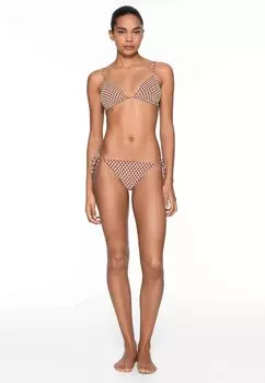 Верх бикини Geometric OYSHO, коричневый