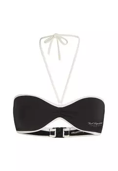 Верх бикини HOTEL BANDEAU KARL LAGERFELD, черный
